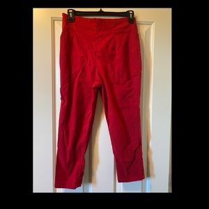 Hell Bunny red pedal pushers